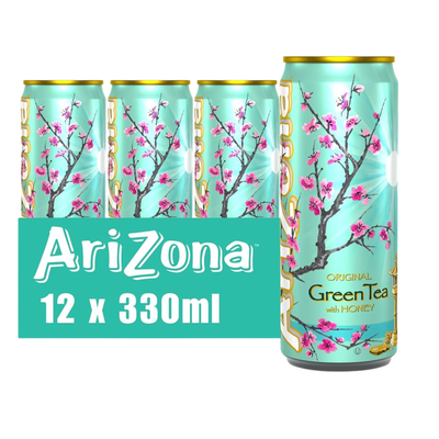 Thé vert original d'Arizona au miel en canette (12x 33cl)