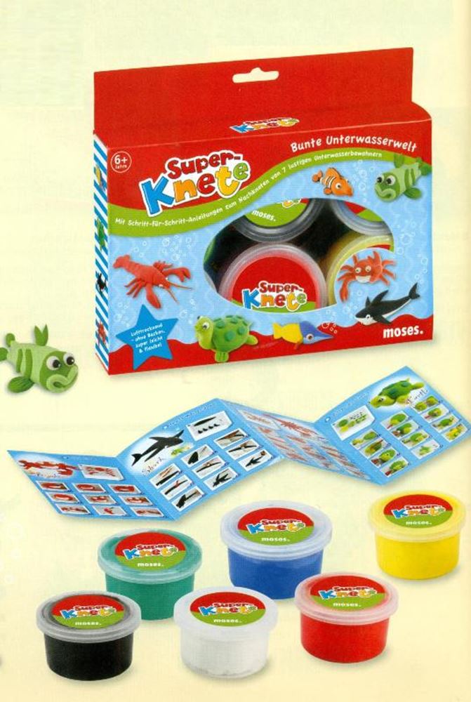 Super argile : mousse du monde colorée (4 pièces)