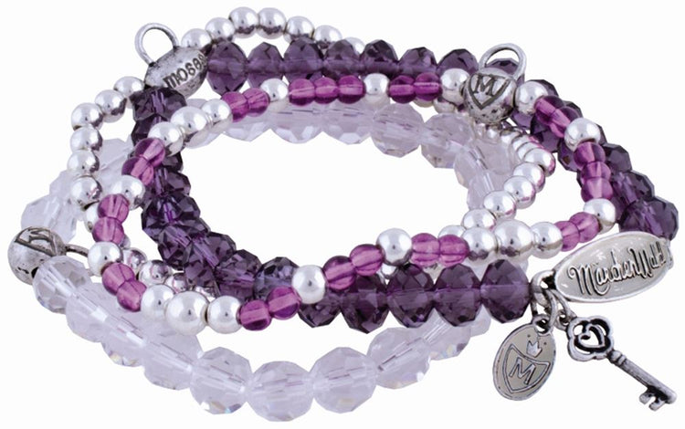 Forêt de conte de fées : bracelet violet (3 pcs)