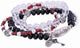 Forêt de conte de fées : bracelet noir-rouge (3 pcs)