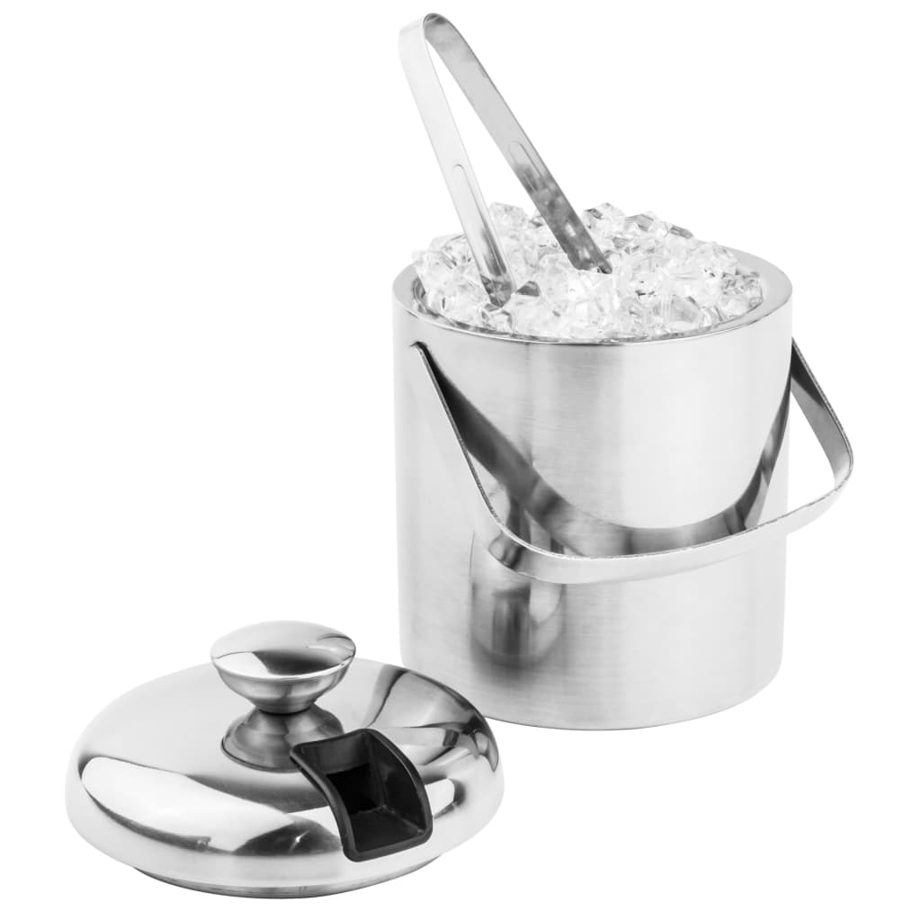 Salut salut de glace avec couvercle et pinces
