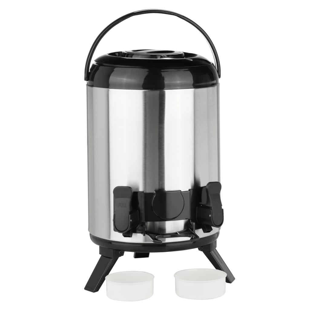 Salut hi thermoskan 9 l 23 cm en argent coloré