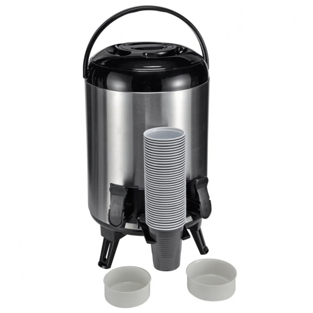 Salut hi thermoskan 9 l 23 cm en argent coloré