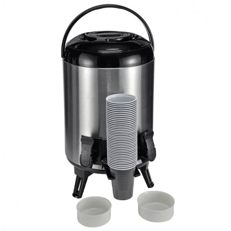 Salut hi thermoskan 9 l 23 cm en argent coloré
