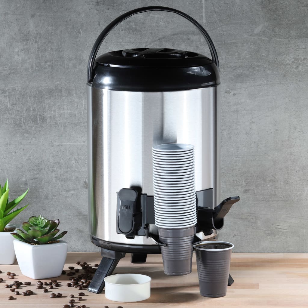 Salut hi thermoskan 9 l 23 cm en argent coloré