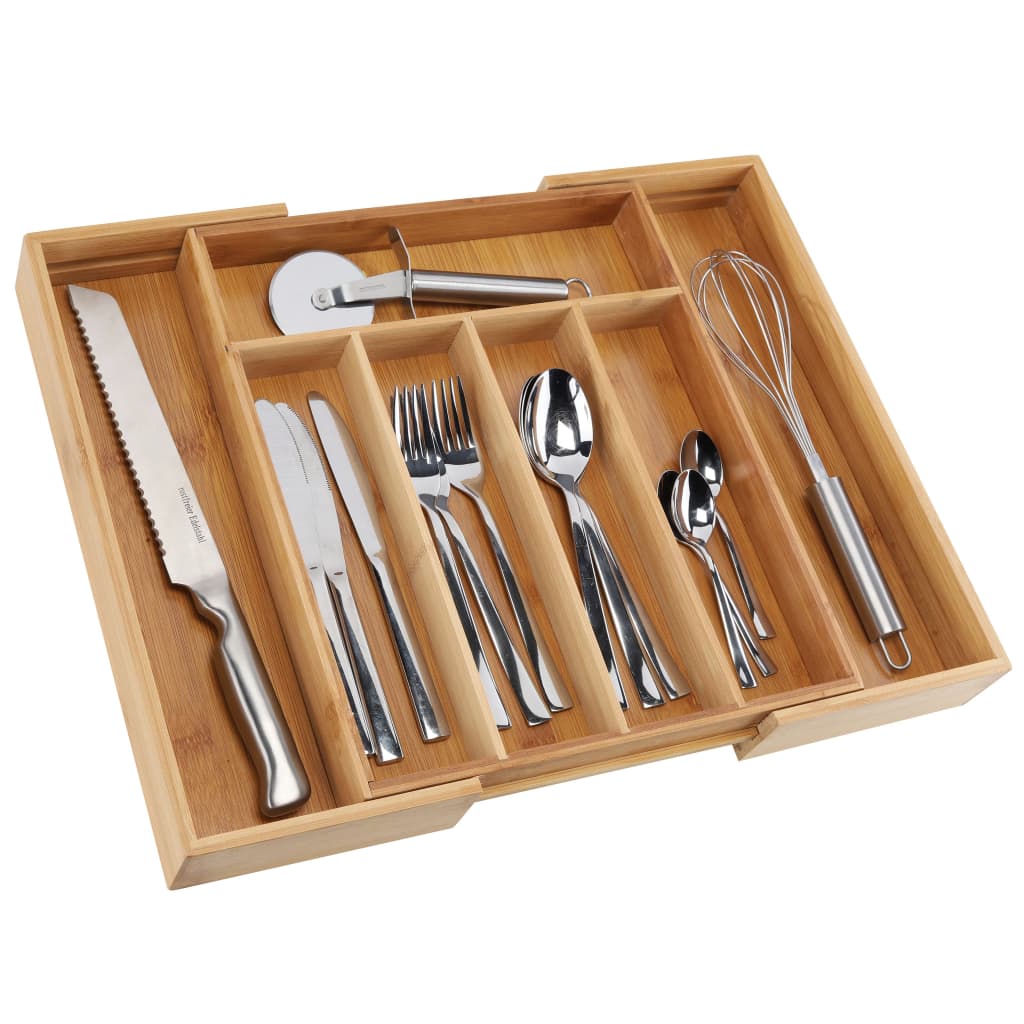 Salut Hi Cutlery Tray Bamboo extensible