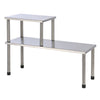 Salut hi kitchen rack 2 étagères en argent coloré
