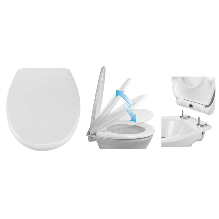 Salut salut salut les verres de toilette avec libération rapide et fermeture douce