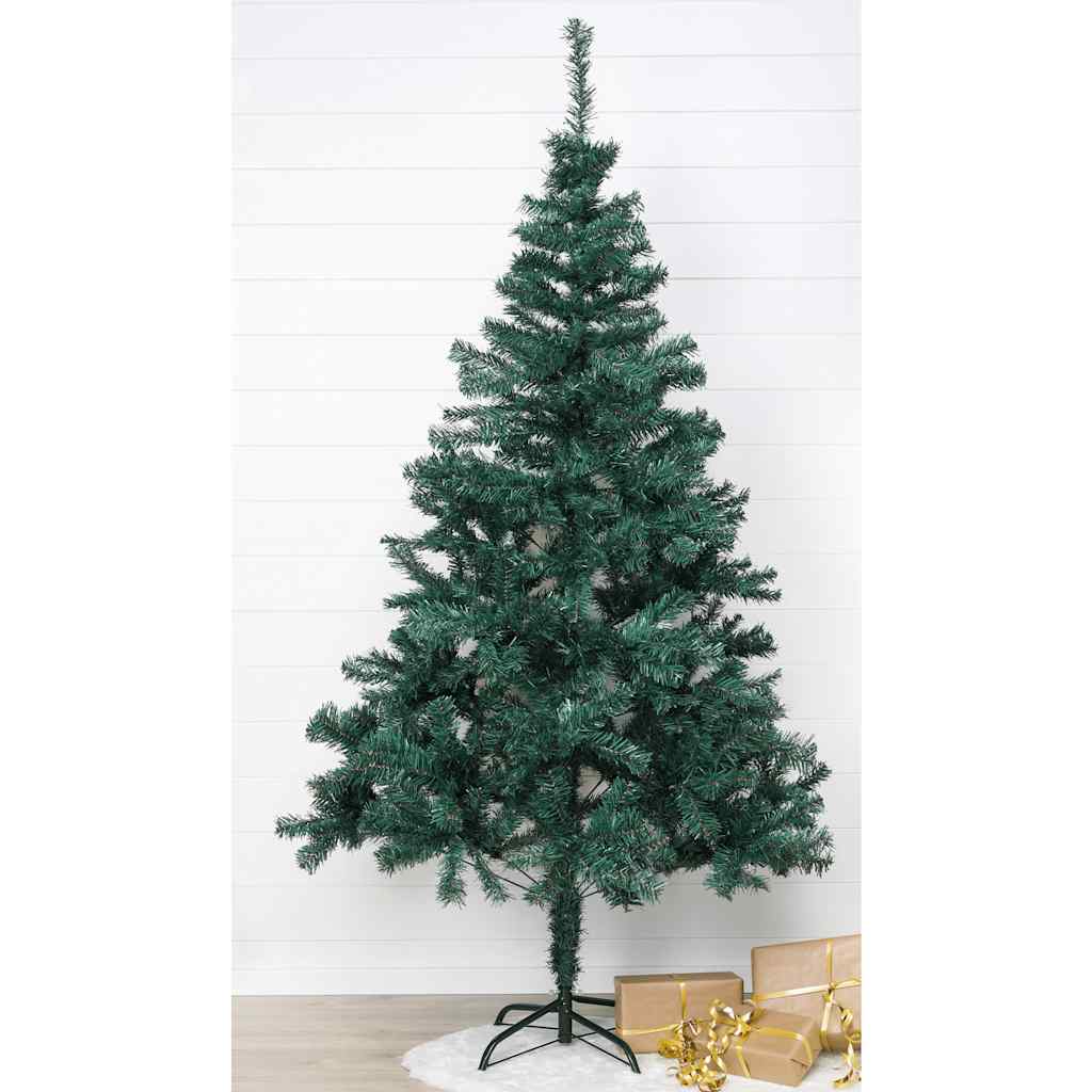 Salut salut arbre de Noël avec standard en métal 180 cm vert