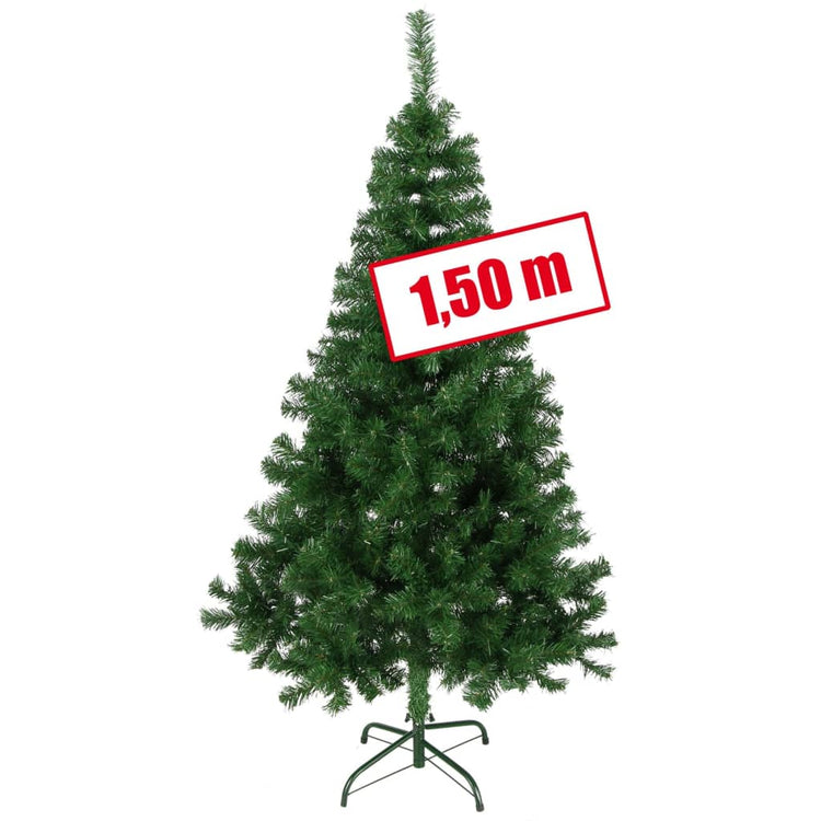 Salut salut arbre de Noël avec standard en métal 150 cm vert