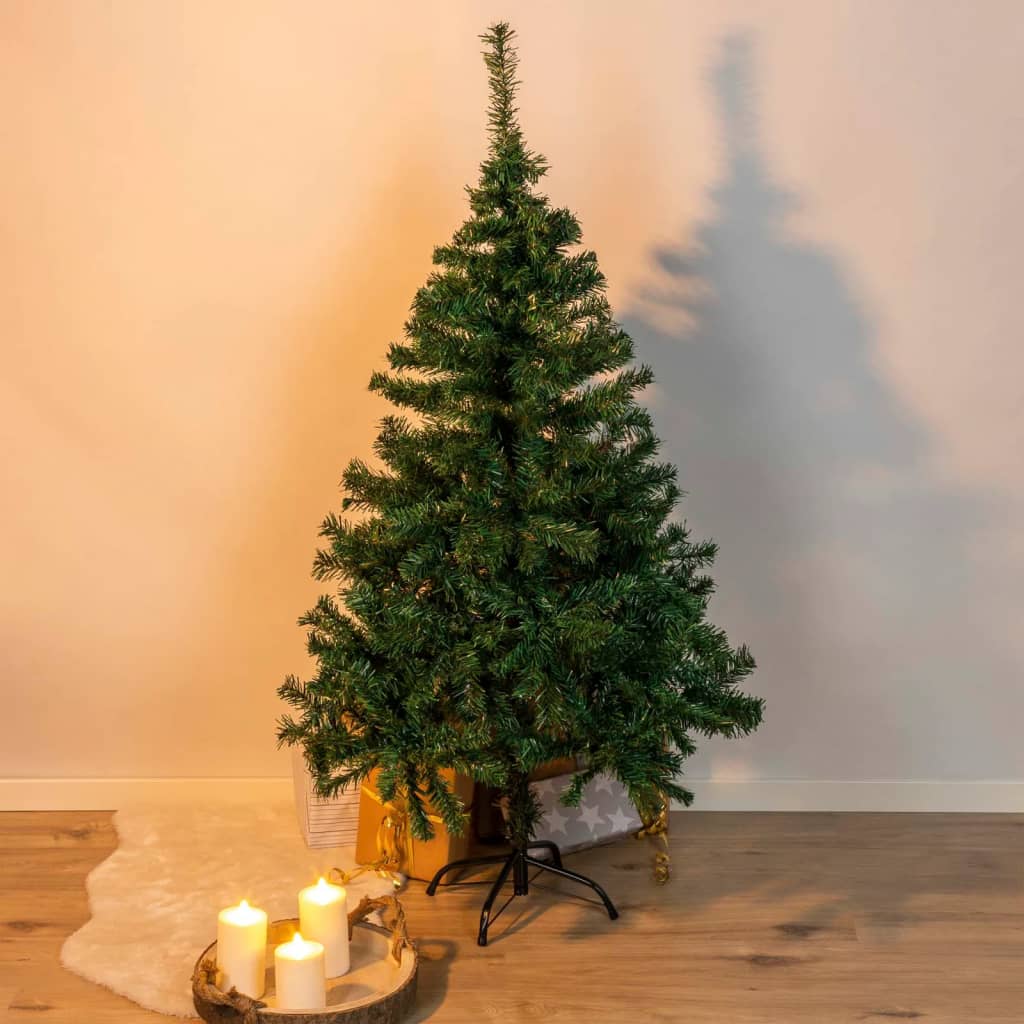 Salut salut arbre de Noël avec standard en métal 150 cm vert