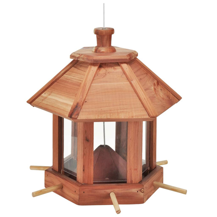 Salut salut hi oiseau foints Huisje suspendus marron