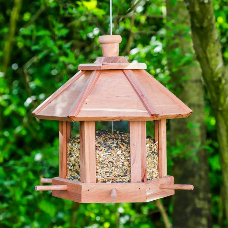 Salut salut hi oiseau foints Huisje suspendus marron