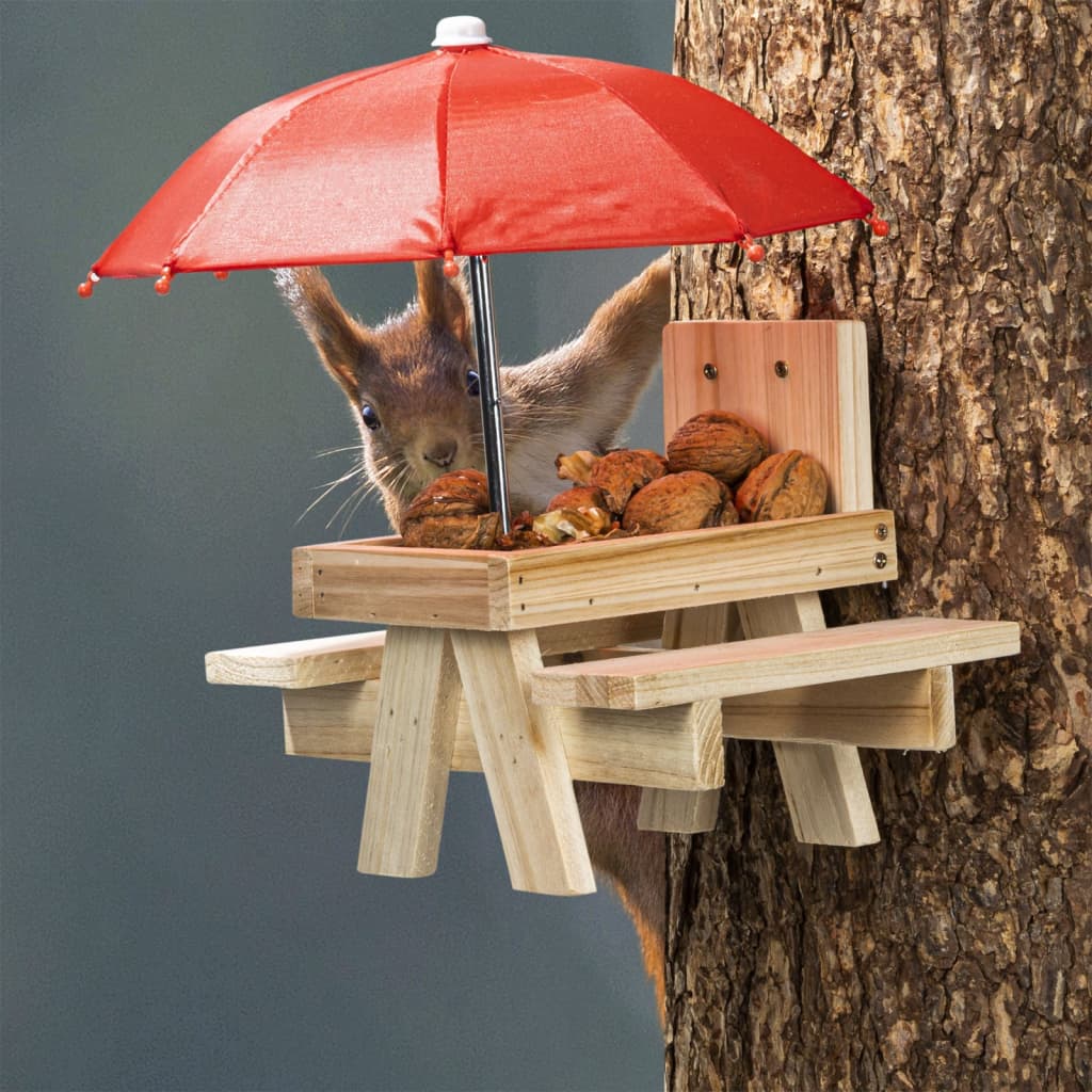 Salut Hi Eekhoorn Feed House avec parapluie beige