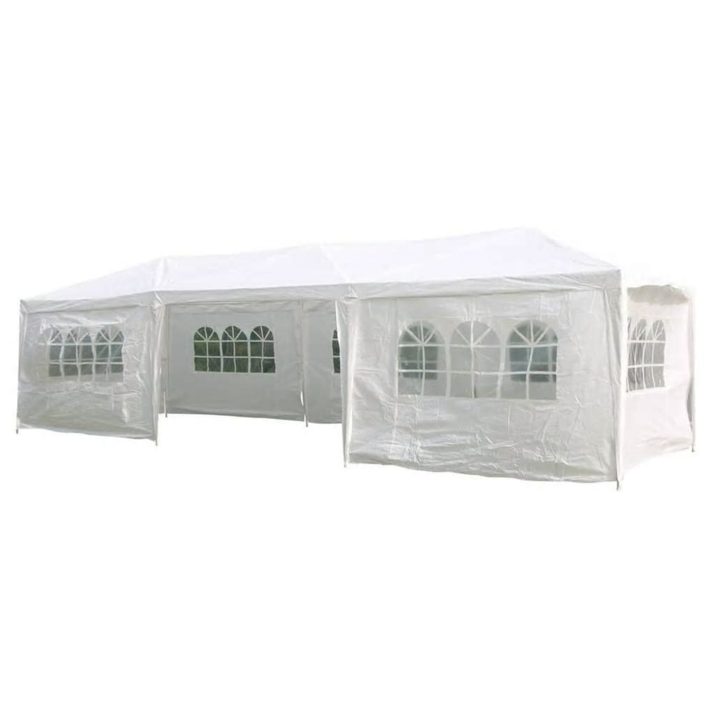 Salut salut la fête avec des murs latéraux 3x9 m blanc