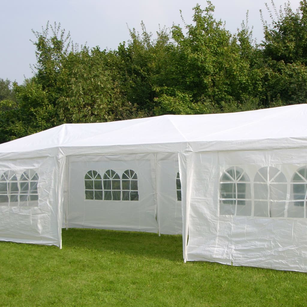 Salut salut la fête avec des murs latéraux 3x9 m blanc