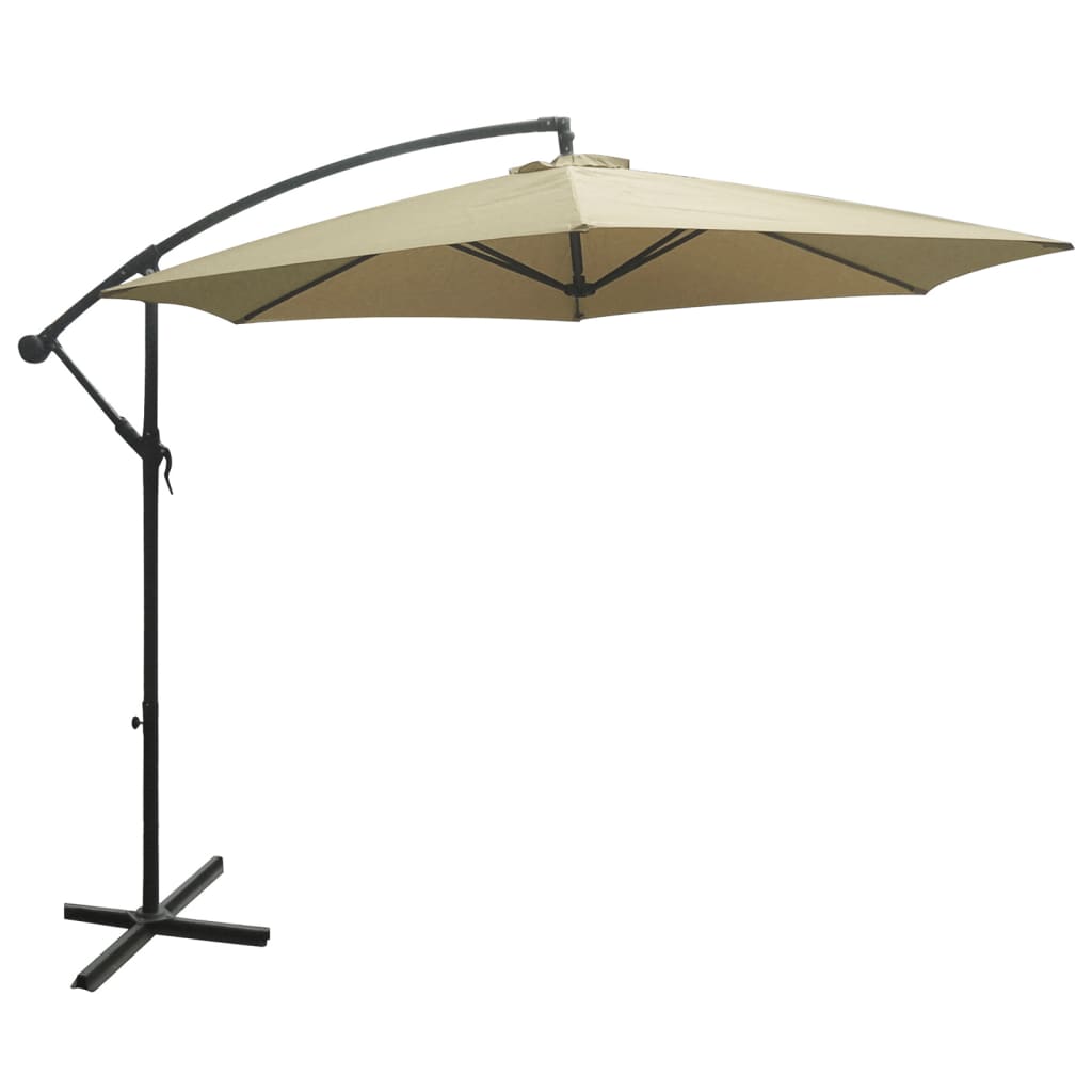Salut salut parasol flottant uv50 + 3 m beige