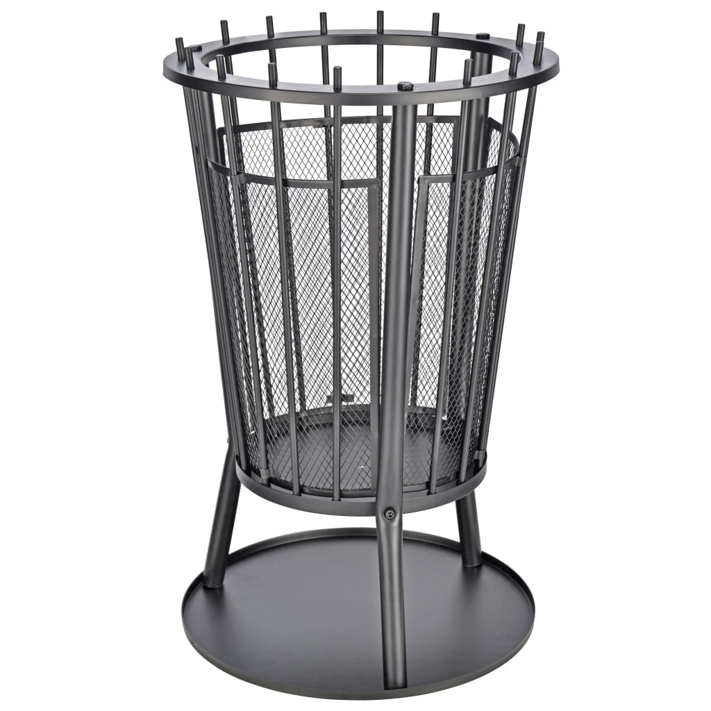 Brasero Hi Hi avec pare-étincelles 40x61 cm noir