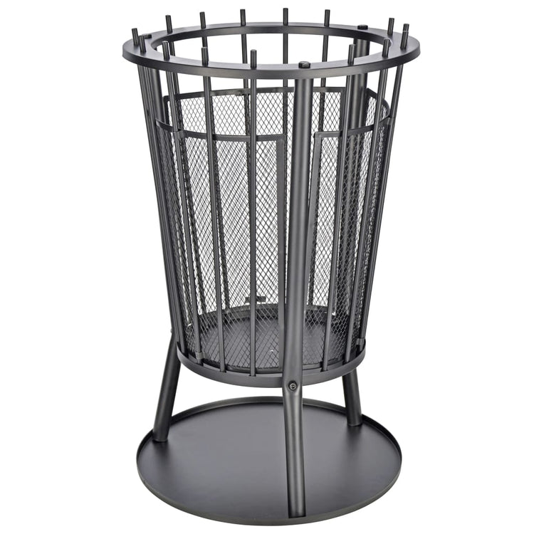 Brasero Hi Hi avec pare-étincelles 40x61 cm noir