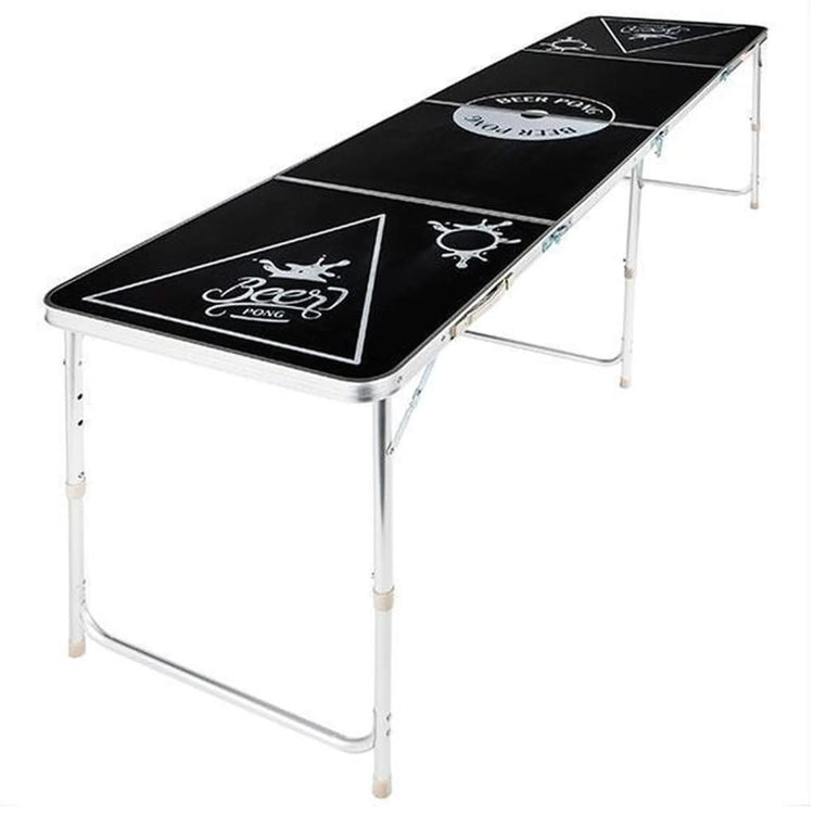 Salut salut hi bière pong table pliable et noire réglable