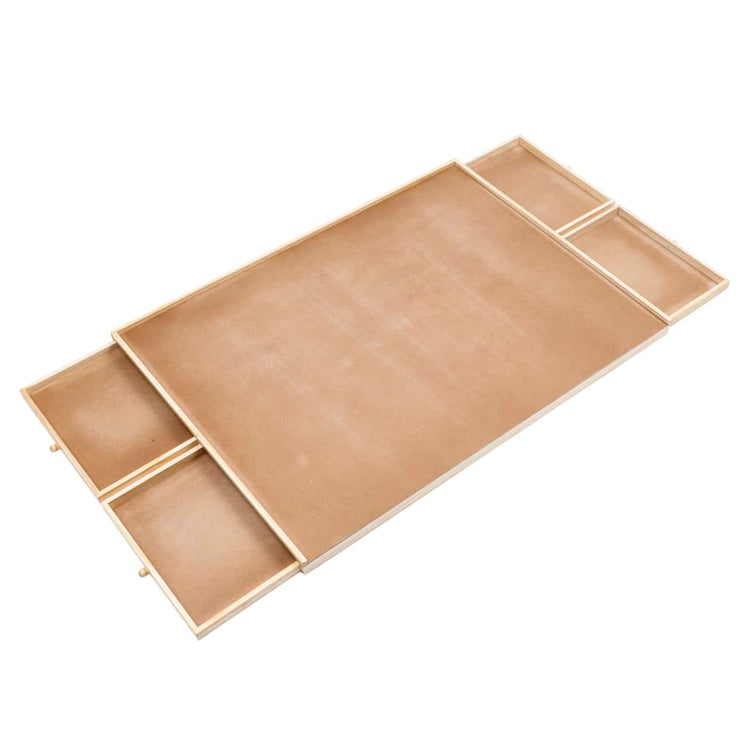 Hi Hi Puzzle Table avec 4 tiroirs 76x57x4,5 cm Bois