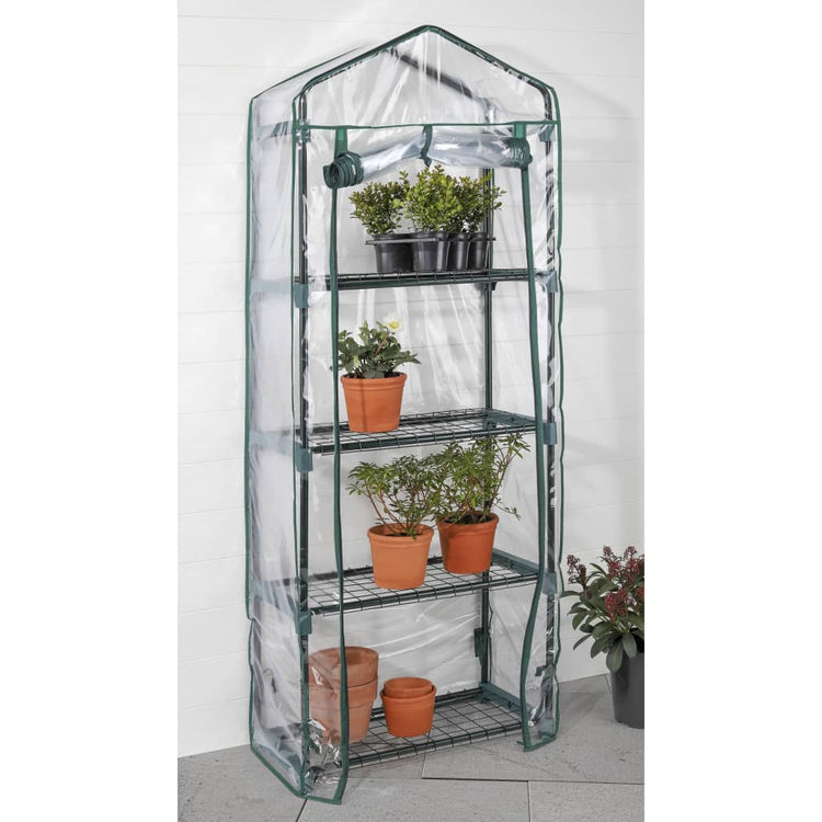 Salut Hi Greenhouse avec 4 étagères 59x31x160 cm