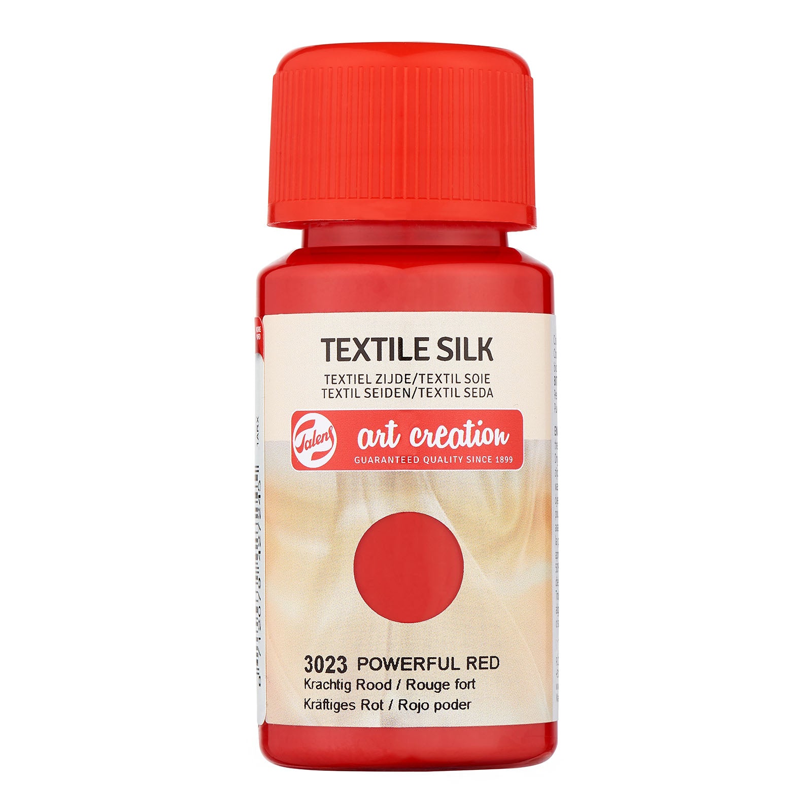 Talens création artistique • soie textile 50 ml rouge puissant