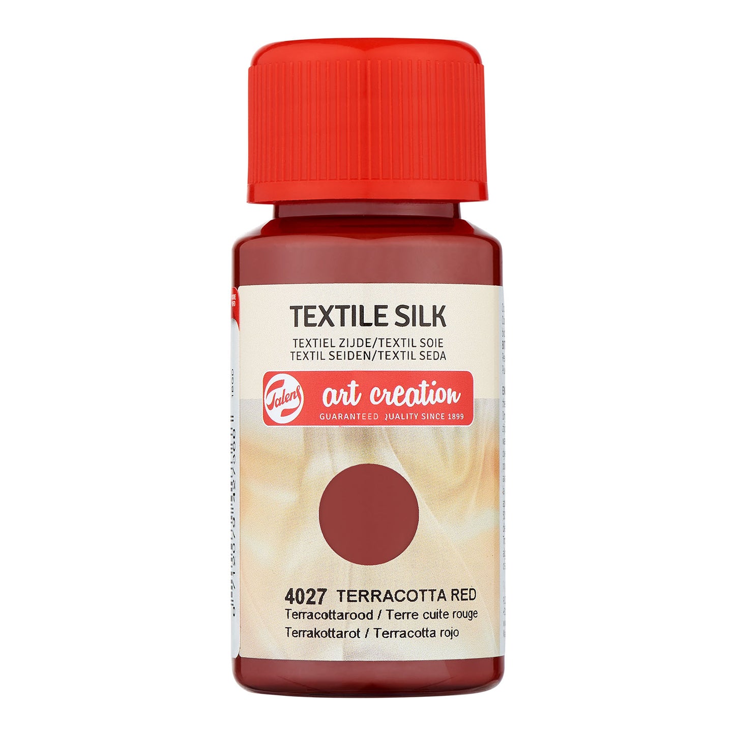 Talens création d'art • soie textile 50 ml rouge terre cuite