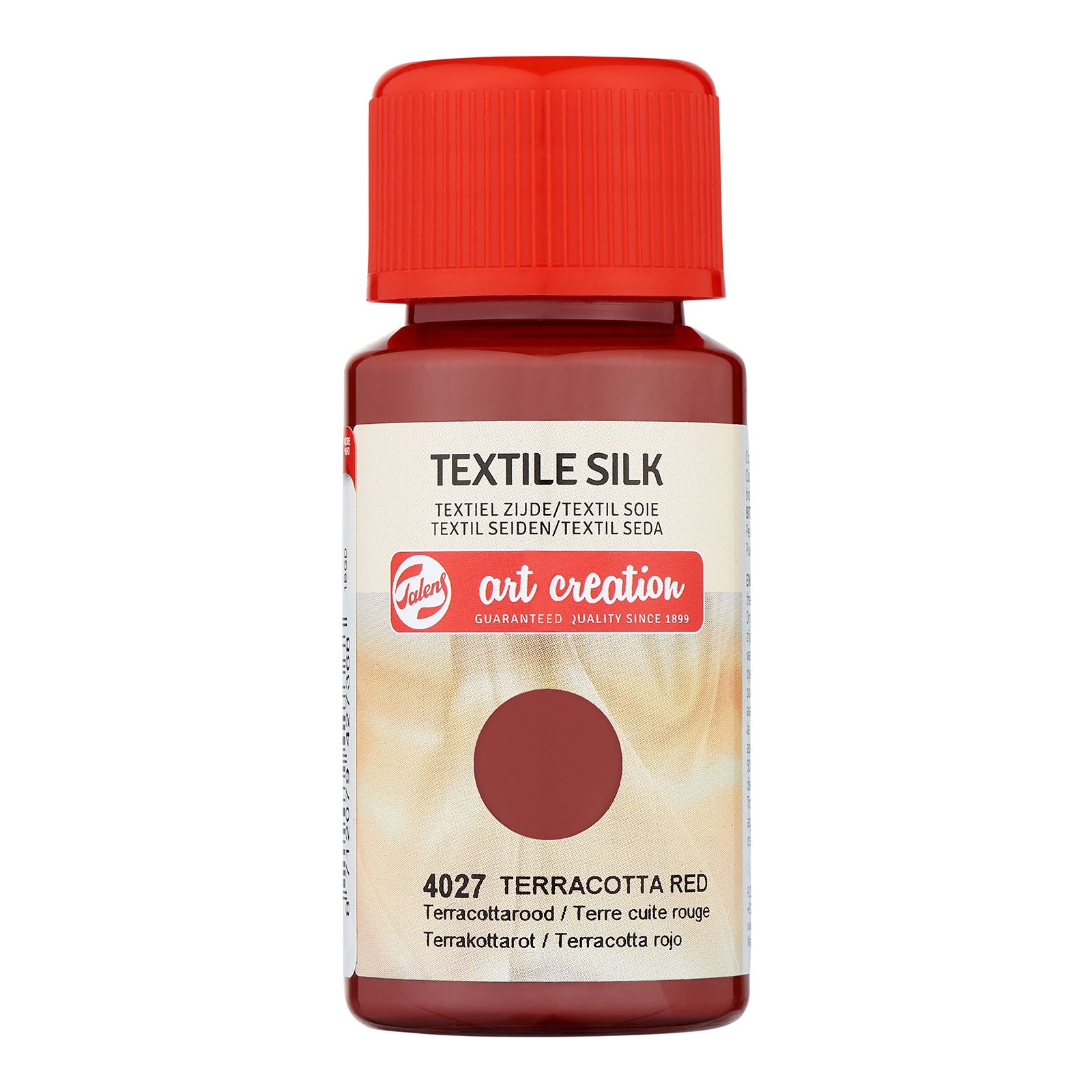 Talens création d'art • soie textile 50 ml rouge terre cuite