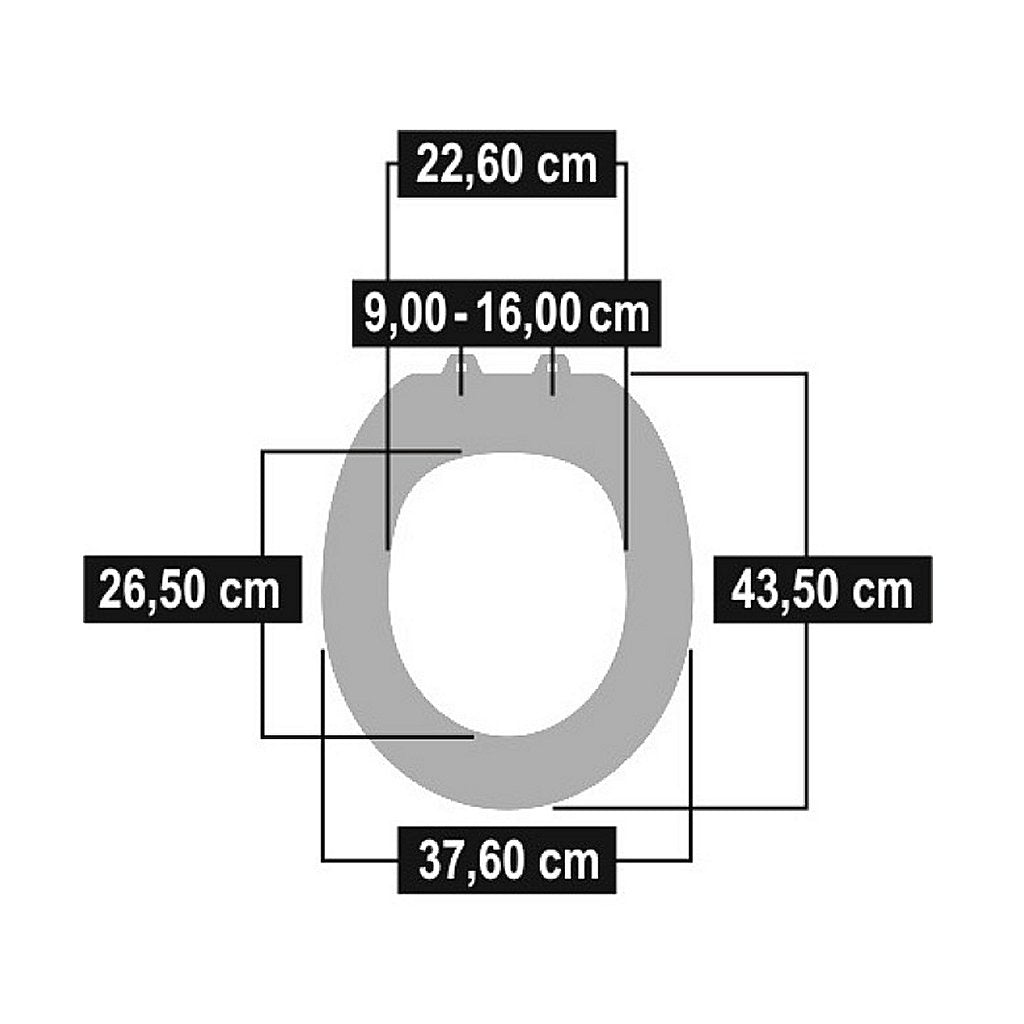 Cornat Cornat KSDSC534 Snail en bois WC verres softclose 90-160 mm