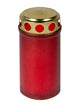 Graflicht rouge avec couvercle doré 12cm 120gr