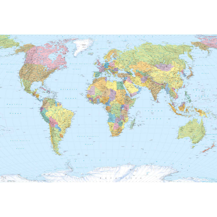Komar Komar Photo Wallpaper World Map xxl 368x248 cm xxl4-038