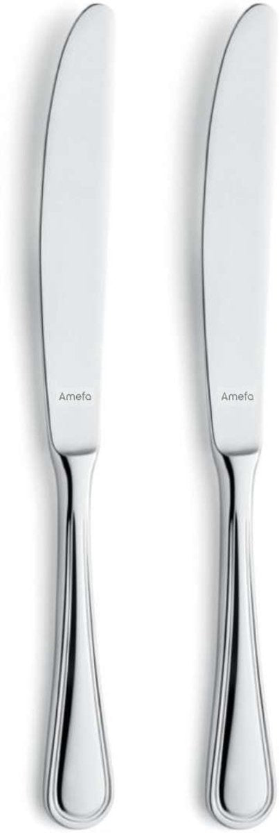 Amefa Haydn - Set de couteaux de table 2 pièces - brillant - couleur argent