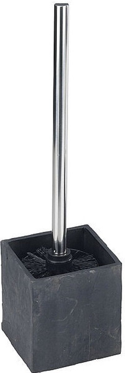 Wenko brosse de toilette et support polyrésine 10 x 39 cm anthracite
