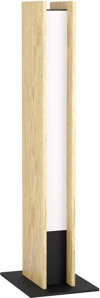 Lampe de table intelligente Eglo connect.z Anchorena-z - LED - 46,5 cm - marron noir blanc - lumière blanche rgb réglable - dimmable - zigbee