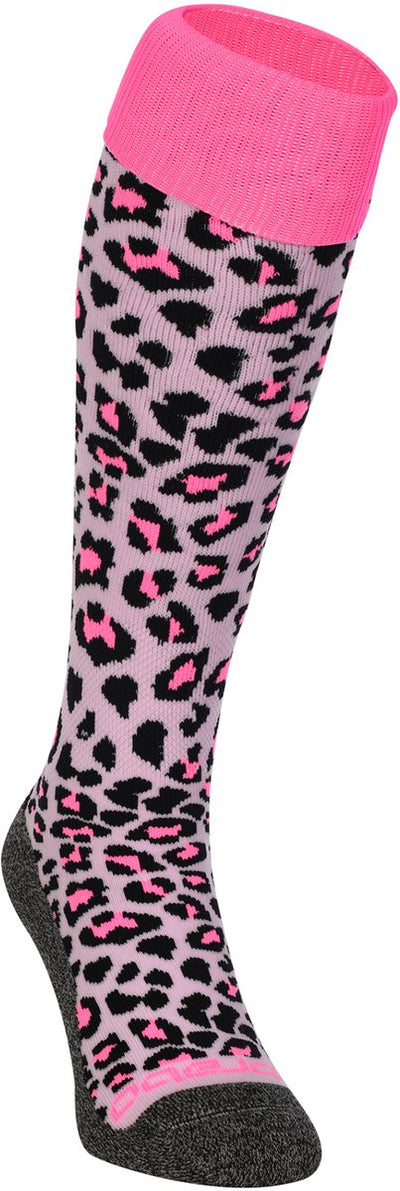 Brabo bc8450b chaussettes guépard rose tendre chaussettes de sport unisexes - rose tendre