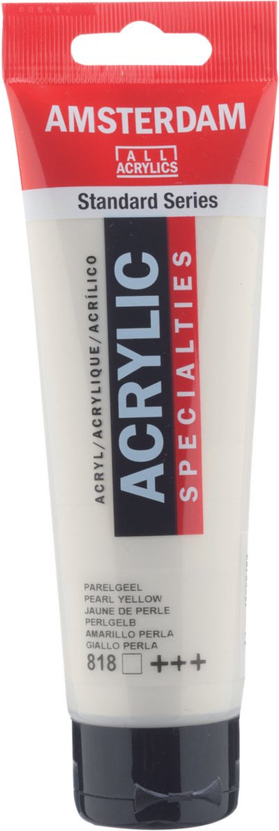 Peinture acrylique série standard Amsterdam tube 120 ml jaune perle 818