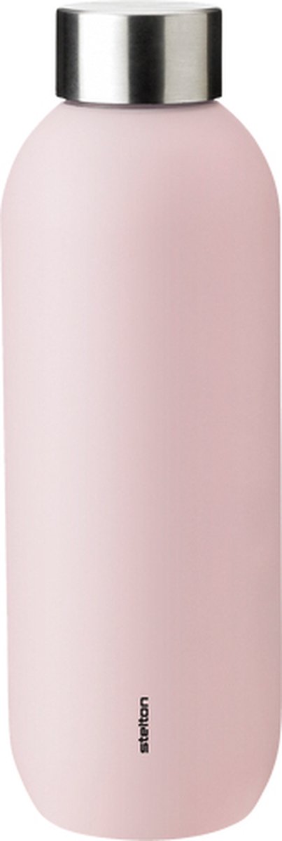 Stelton keep cool - bouteille thermos - acier inoxydable - 600 ml - rose tendre