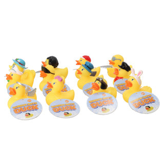 Canard en caoutchouc 10 cm 12 assortis | 12 pièces
