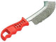 Brosse à souder acier 1 rangée courbée rouge