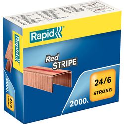 Agrafes rapides 24 6 rouges 2 000 pièces