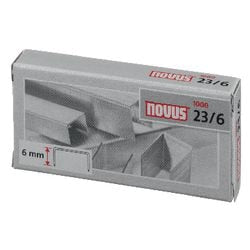 Agrafes novus silver 23 6 acier 1 000 pièces 30 feuilles