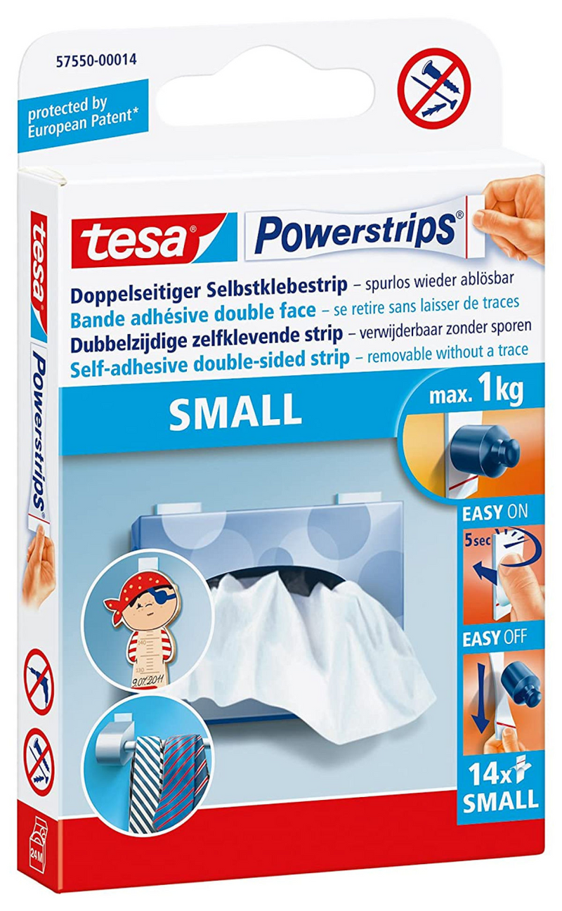 Multiprises Tesa petites 14pcs blanc