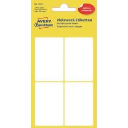 Etiquettes avery zweckform 54x35mm blanc pack 24 pcs