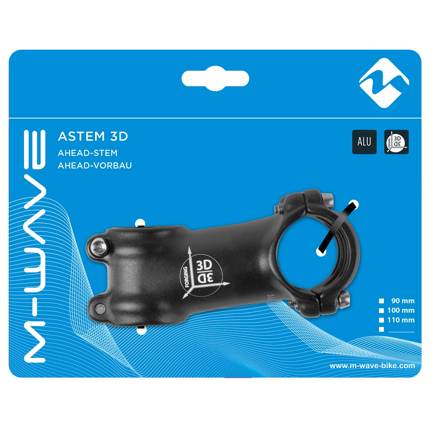 Potence de poignée avant M-wave astem 3d