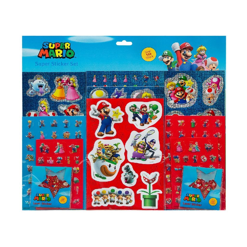 Ensemble d'autocollants Super Mario Super Mario