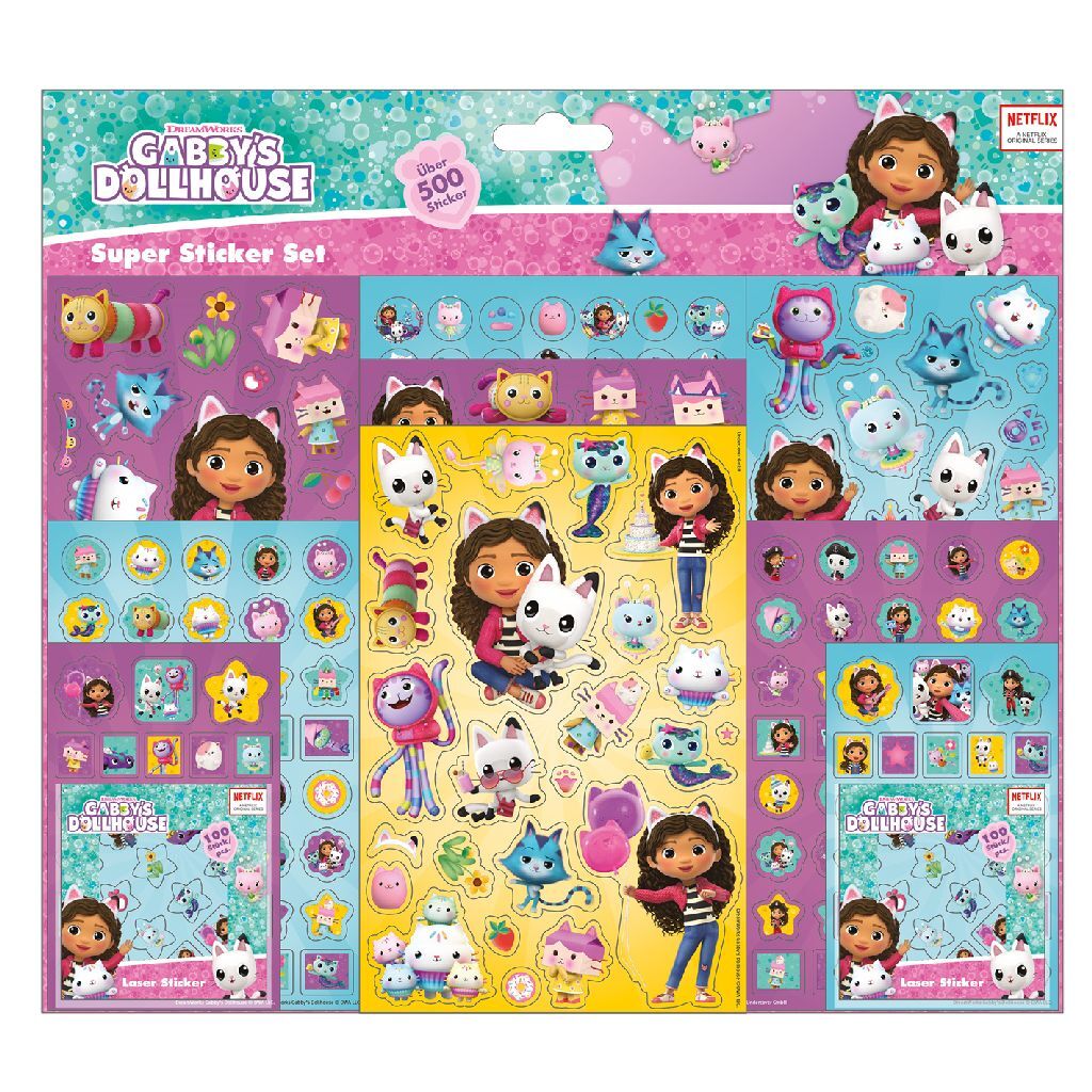 Maison de poupée de Gabby Ensemble d'autocollants super pour maison de poupée de Gabby #039;