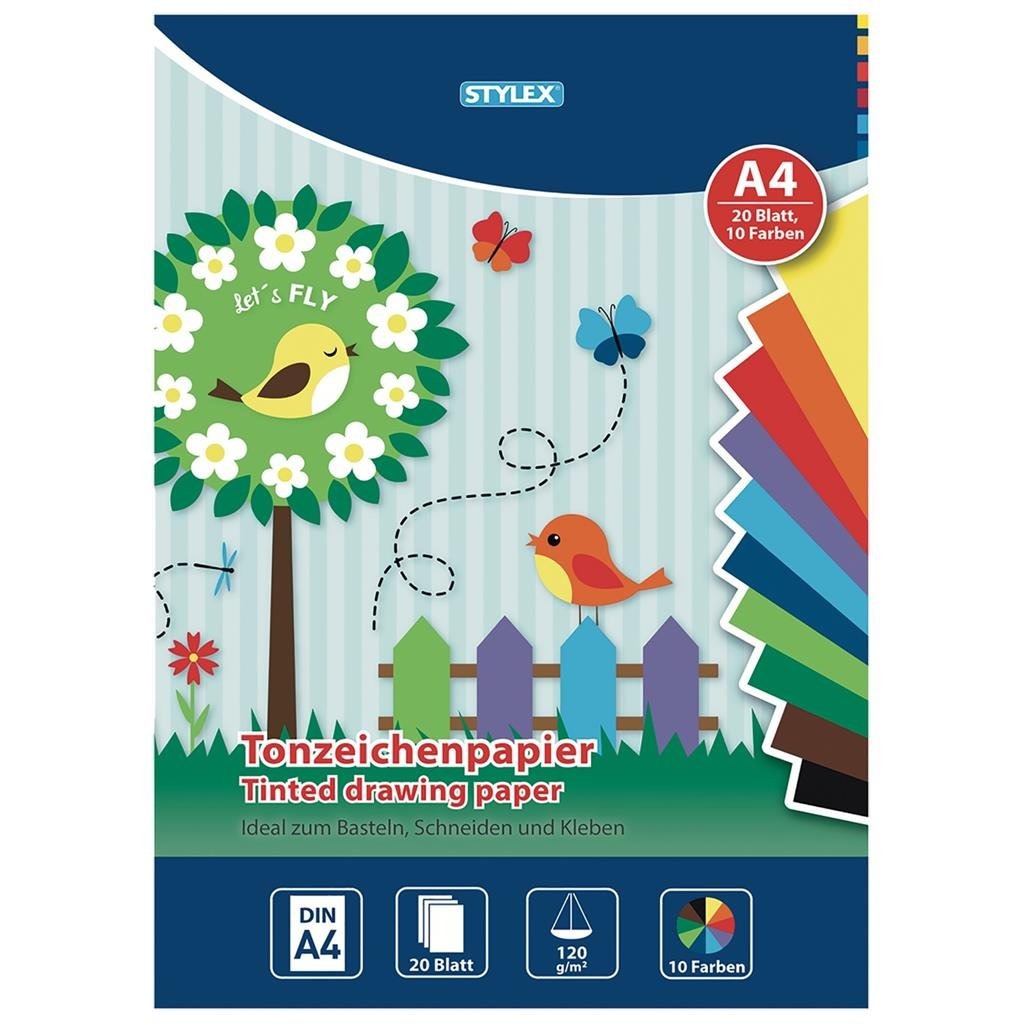 Stylex Stylex Hobby Paper A4 10 couleurs 20 pièces