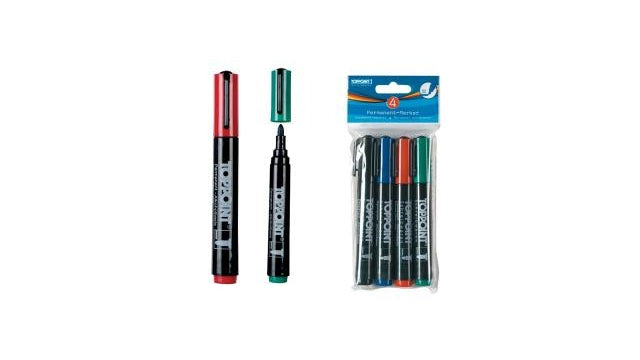 TOPPOINT TOPPOINT Marqueurs permanents 4 pièces