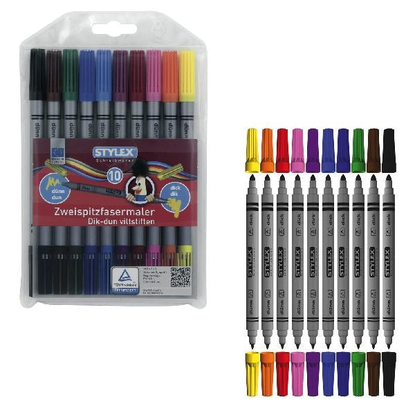 Toppoint Toppoint Duo ViltStifts 10 pièces